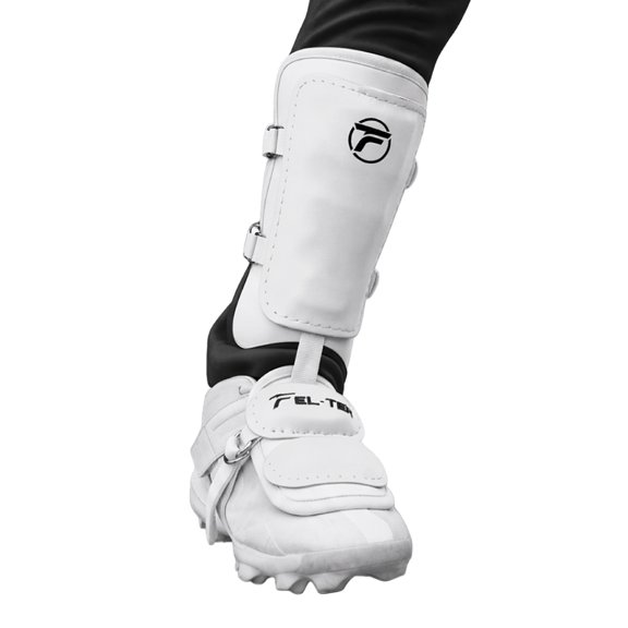 Espinillera Broche Felter Sports PROTECTOR DE BATEO beisbol ADULTO blanco