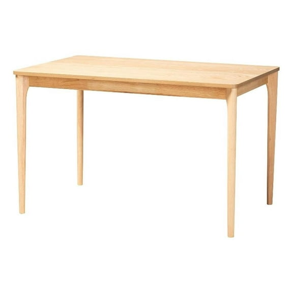 Bowery Hill Mid-Century Modern Natural Oak Finished Wood Dining Table