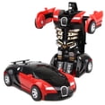 thumbnail image 4 of Coche de juguete de deformación de un botón, Robot de conversión automática de colisión inercial para niños, 4 of 4