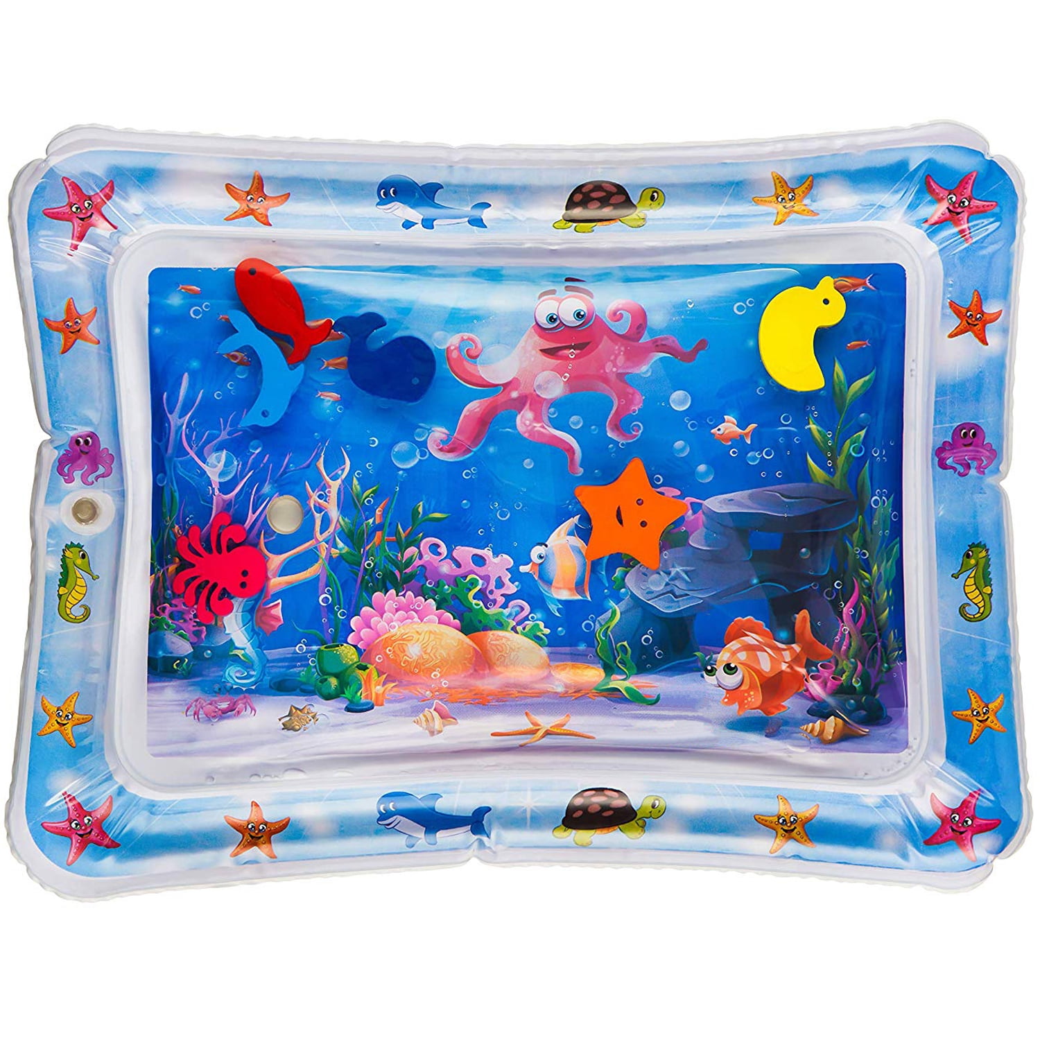 inflatable water tummy time mat