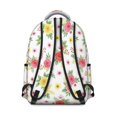 thumbnail image 3 of Pioneer Flower Floral Print Pattern Backpack for School, Cute School Bag with Adjustable Shoulder Straps and Padded Back, 15.3"x11"x7.1", 3 of 5