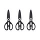 thumbnail image 1 of Tijeras prácticas de acero inoxidable de 3 piezas. Tijeras de cocina aptas para cortar pollo y abrir envases, 1 of 4