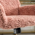 thumbnail image 5 of Office Chair,Home Office Chair with Golden Metal Base,Adjustable Desk Chair Swivel Office Chair,Vanity Chair,Pink, 5 of 7