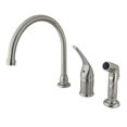 thumbnail image 1 of Kingston Brass KB828 Single Handle Kitchen Faucet with Non-Metallic Side Sprayer, 1 of 2