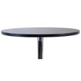 thumbnail image 3 of Pemberly Row Table de Salle à Manger Ronde Décontractée en Noir et Chrome, 3 of 3