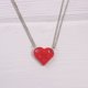 thumbnail image 3 of Collar con colgante en forma de corazón de ladrillo colorido para parejas, llavero de amistad, conjunto de joyas de rompecabezas hecho con elementos de San Valentín, 3 of 4