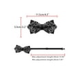 thumbnail image 3 of CORBATA DE LAZO AJUSTABLE PREATADA DE DIAMANTE PARA HOMBRES INSPIRADA EN EL DÍA DEL PADRE, MODA PARA BODAS, FIESTAS Y NEGOCIOS, NEGRO, 3 of 5