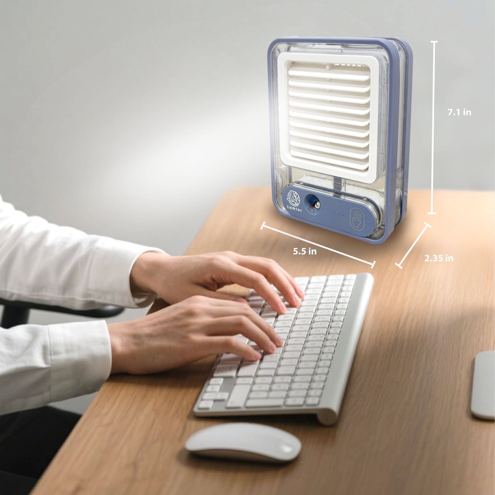 Lamtor Humidifiers , Super Easy to Clean Auto Adapt Cool Mist Humidifier for Bedroom for Home for Office