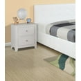 thumbnail image 2 of Bedroom 2-Drawer White Nightstand with Round Knob Handle, 2 of 8