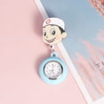 thumbnail image 3 of MasteelfCA 1pc Cartoon Pocket Watch Telescopic Mini Watch Simple Hanging Watch Mini Watch for Kids Adults (Light blue）, 3 of 8