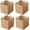 11" x 11" x 11" (4 Pack), variant on 11x11x11 Cube Storage Bins Set of 4, Paper Rope Hand Woven Storage Basket with Handles, Collapsible Square Storage Cubes for Shelves, Wicker Shelf Baskets for Living Room Bedroom Organizing,
