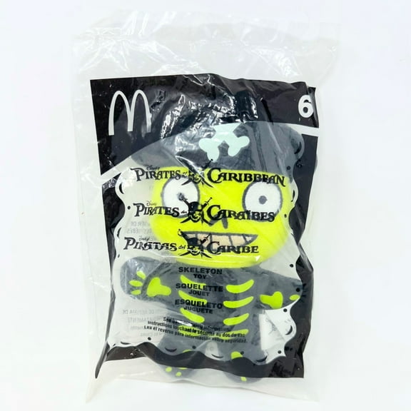 2006 McDonalds Happy Meal Toy Disney Pirates of the Carabbean Skeleton Toy