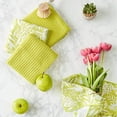 thumbnail image 4 of Design Imports DII Avocado Abstract Floral Microfiber Dishtowel 4 Piece, 4 of 4