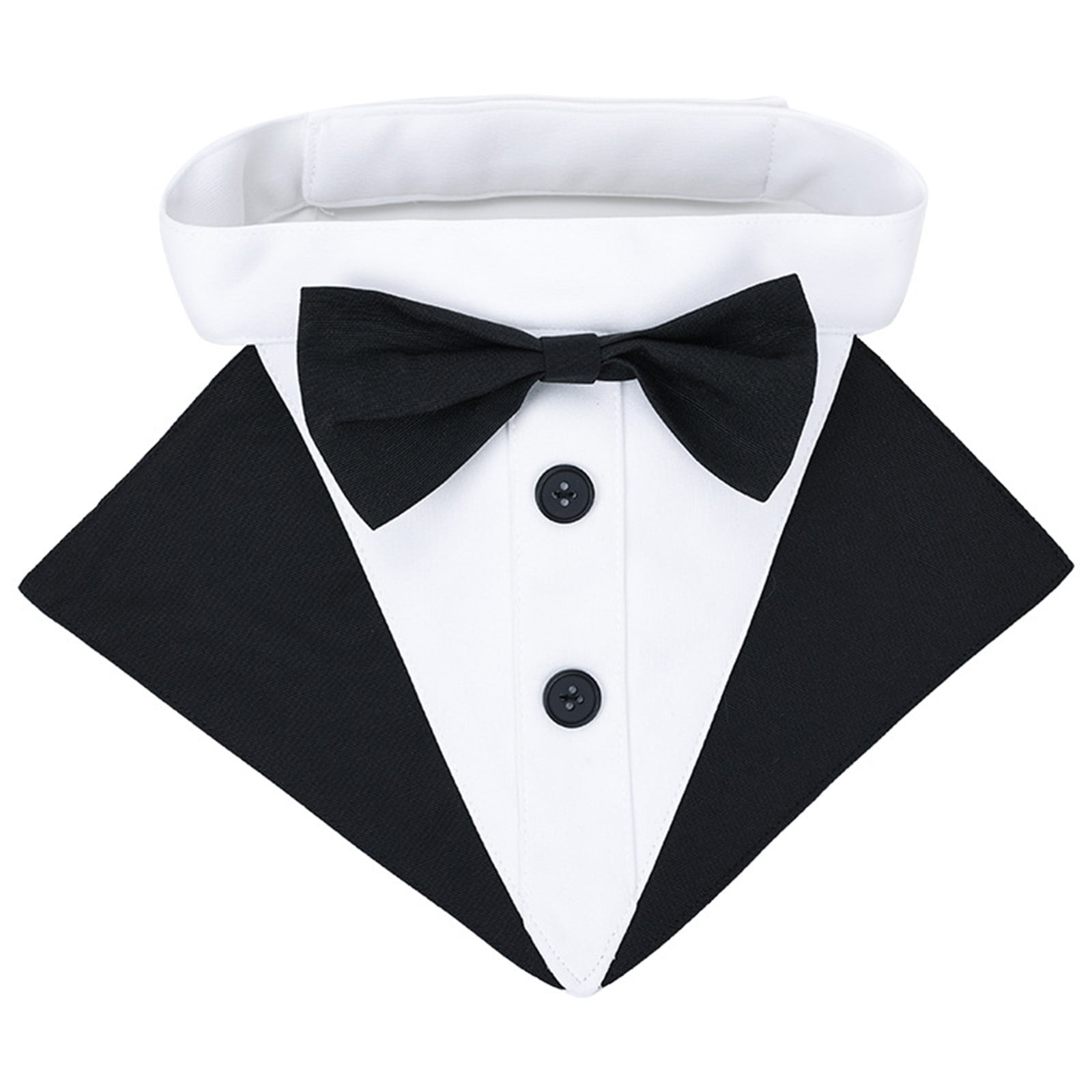 Wedding Pet Saliva Towel with Western Suit Elegant Pet Collar Lovely Dogs Cats Colorful Collars for Small Dogs Cats