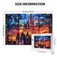thumbnail image 4 of Sikiie Magical Stained Glass Castle Puzzle, Jigsaw Puzzles, Jigsaw Puzzles 1000 Pieces, Custom Jigsaw Puzzle for Adults (29.5×19.7in, Horizontal), 4 of 9