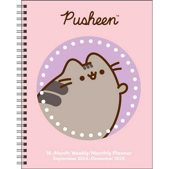 Pre-Owned Pusheen 16-Month 2024-2025 Weekly/Monthly Planner Calendar, 9781524887155, 1524887153, Paperback,