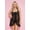 Black, variant on Women's Plus Size Flirty Flyaway Babydoll 60050Q-BLACK