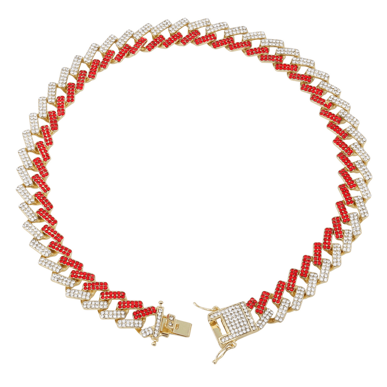 BALZAC【purple chain sawmurder sukllman】 Amazon.com: Charles Raymond Zig Zag Bling'ed Out Necklace - New