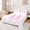 White Pink B, variant on Feelyou Pink Bowknot Monogrammed K King Sheets, Kawaii Love Heart Print Bedding, 4pcs, 1 Flat Sheet, 1 Fitted Sheet and 2 Pillowcases