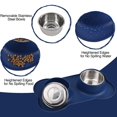 thumbnail image 3 of Juqiboom Cuencos Para Perros 2 Cuencos De Acero Inoxidable Para Alimentador De Agua Y Alimentos Para Mascotas Con Alfombrilla De Silicona Antiderrames Y Antideslizante Para Mascotas, Cachorros, Gatos, 3 of 5