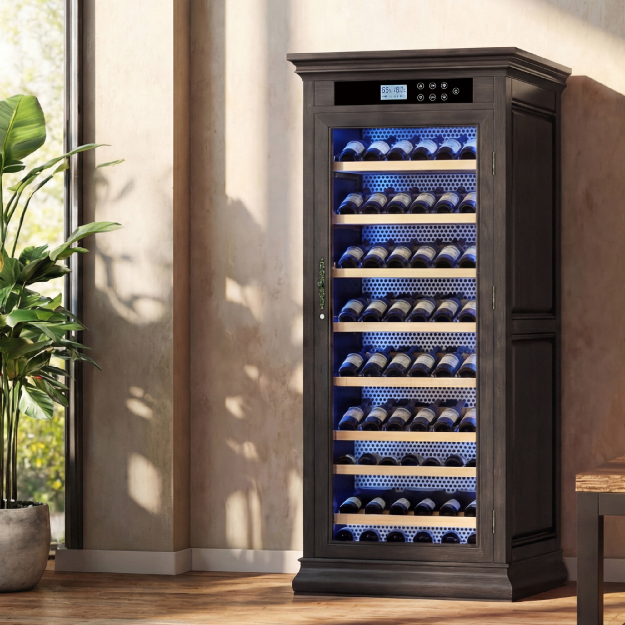 102 bottles Luxury Wine Cooler Cabinet Reagan Counter Wine Fridge Constant Temperature(LTL carry)