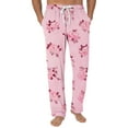thumbnail image 2 of Men's Fashion Romantic Rose Print Pants, Drawstring Elastic Waist Lounge Trousers for Valentine's Day Gift and Home,Pink,2XL, 2 of 4