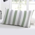 thumbnail image 5 of Modern Farmhouse Vertical Striped Throw Pillow Cover, Pillowcase Protectors with Zipper, Breathable Decorative Lumbar Pillow Case Cover, Pillow Shams for Couch Sofa 16x24Inch, 5 of 7