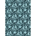 thumbnail image 1 of Ahgly Company Machine Washable Indoor Rectangle Transitional Deep Teal Green Area Rugs, 2' x 3', 1 of 7