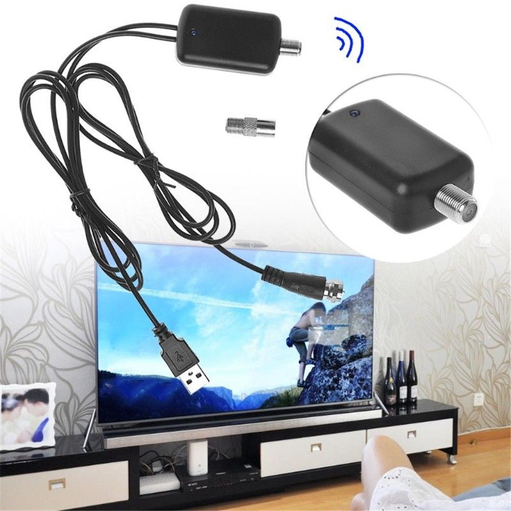 Digital HDTV Signal Amplifier Booster Fr Cable TV Fox Antenna HD Channel 25db SD 