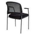thumbnail image 5 of ProGrid Black Mesh Back with Padded Fabric Seat Visitor's Chair with Arms, 5 of 5
