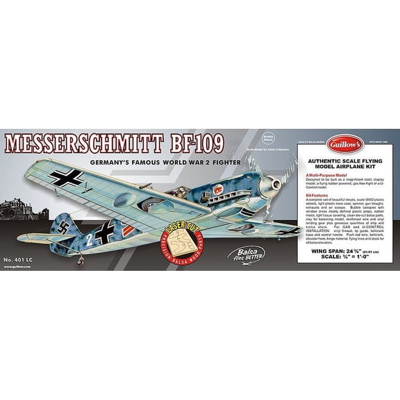 24-3/8" Wingspan BF109 Laser Cut Kit