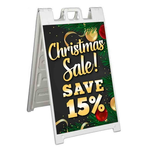 Christmas Special (24" X 36") Standard A-Frame Signicade, Includes Decal Applied To Stand