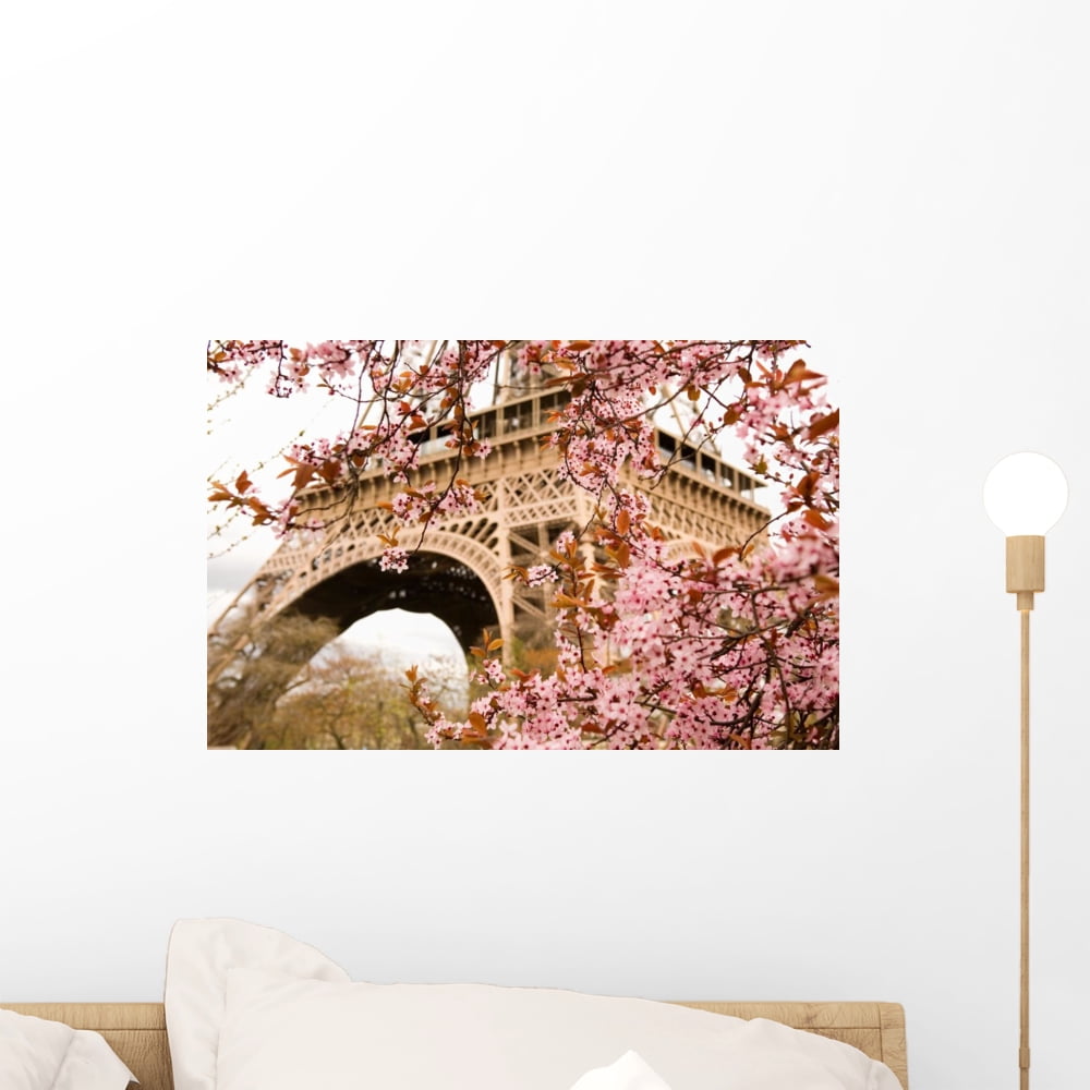 Bloomy Cherry Tree and Wall Mural by Wallmonkeys Peel and Stick Graphic ...