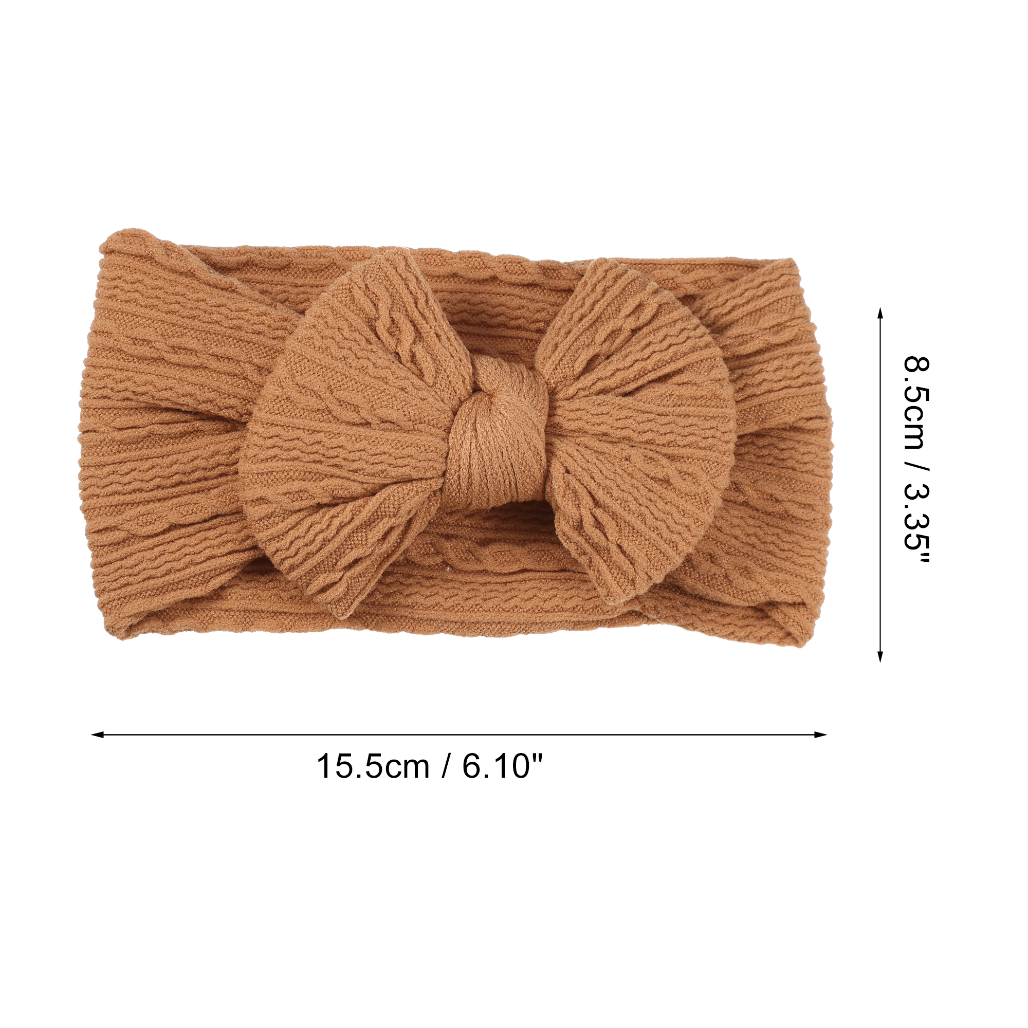 Unique Bargains Classic Fashion Bow Headbands for Girls 6.10"x3.35" 1 Pc Orange
