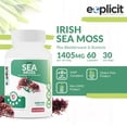 thumbnail image 2 of Super Sea Moss Capsules with Bladderwrack and Burdock for Thyroid, Digestive & Joint Support - Non-GMO Irish Sea Moss Superfood - 1800mg Servings - 60 Capsules, 2 of 8