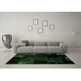 thumbnail image 3 of Ahgly Company Indoor Square Patchwork Emerald Green Transitional Area Rugs, 7' Square, 3 of 4