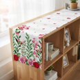 thumbnail image 6 of Table Runners 72 Inches Long Dress Scarves, Valentine's Day Farmhouse Kitchen Table Runner, Coffee Tablerunners, Pink Red Roses Love Heart Eucalyptus Leaves 16x72 Inch, 6 of 9
