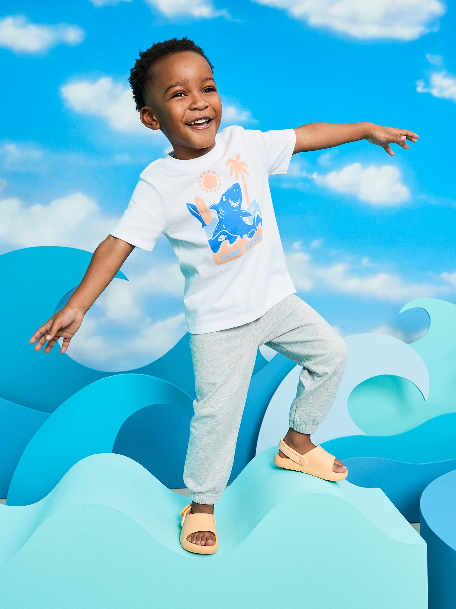Garanimals Newborn, Baby & Toddler Boy Cotton Short-Sleeve Graphic T-Shirts, 3-Pack, Sizes 0-6T