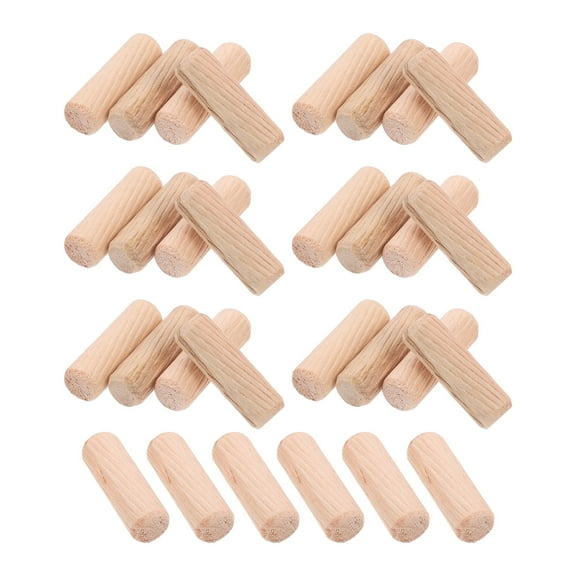 HOMEMAXS 100pcs Dowel Rod Wood Plug Round Dowel Wooden Peg Wooden Stick Tool For Crafting