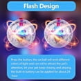 thumbnail image 3 of 6pcs LED Cat Balls Ghost Hunting Cat Ball LED Motion Activated Cat Toy, Interactive Lighted Ball Cat Toys, Pet Glowing Mini Running Exercise Ball Toys, 3 of 5