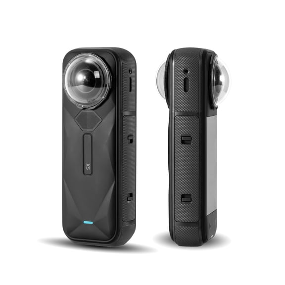 Lens Protector Cover for Insta360 X5 (2-Pack), PC Dome Lens Guards with Anti-Scratch Shield, Clear Snap-On Protective Covers for 360 Camera Lenses