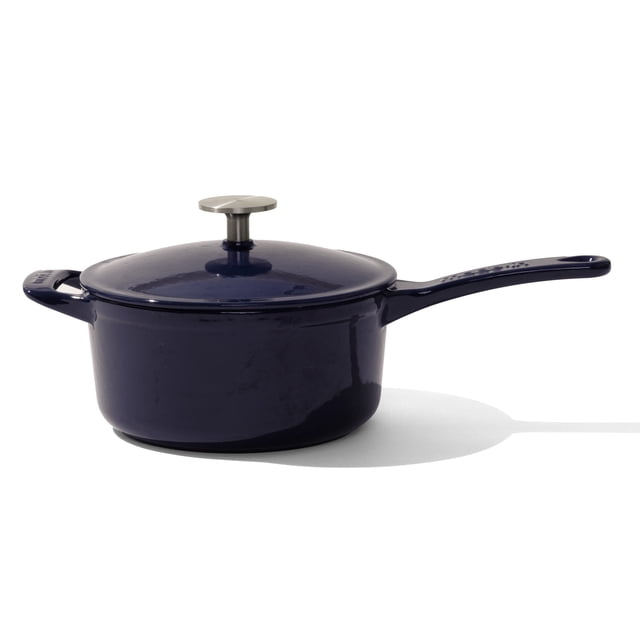 Made In Cookware - 2 QT Enameled Cast Iron Saucepan w/ Lid - Harbour ...