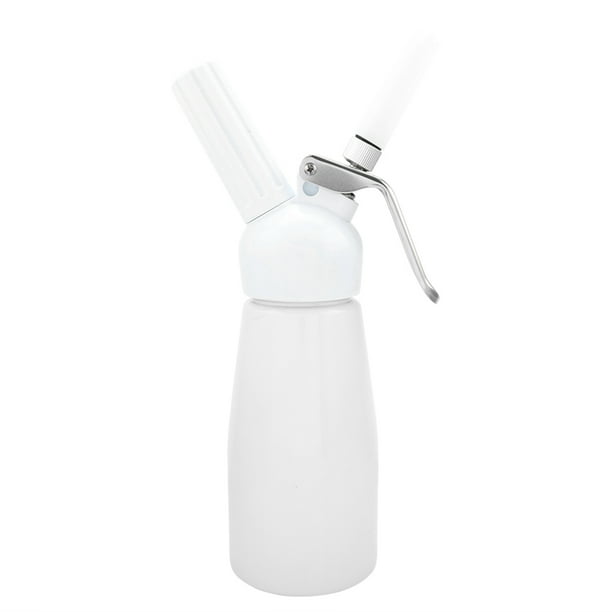 Batidor de nata, dispensador de nata batida portátil de aluminio rojo de 250 ml, muy recomendado