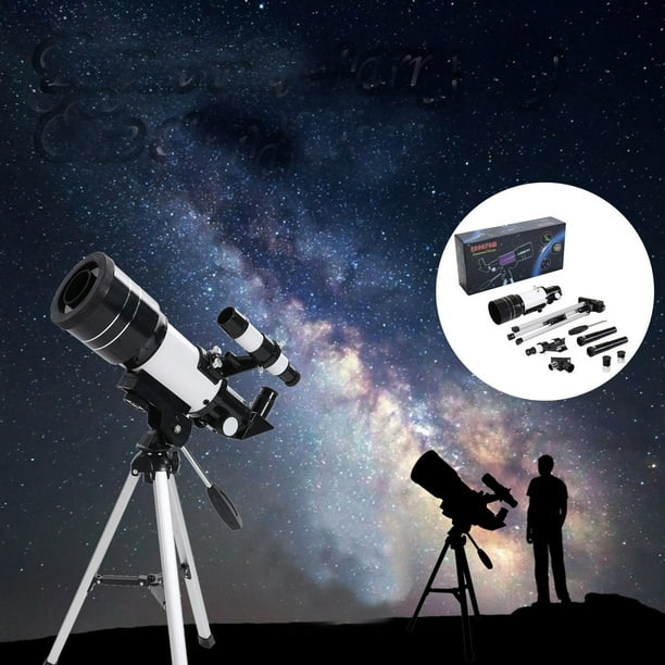 Herramientas y mejoras para el hogar Telescopio astronómico para adultos y niños, telescopio refractor profesional de 400 mm de longitud focal, telescopio de gran aumento para principiantes, regalo de
