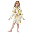 thumbnail image 6 of FORMRS Niños Bathrobe Unisex Hooded Robe Soft Plush Pajamas Sleepwear, Size 7-9T, Halloween Cute Ghosts, 6 of 7
