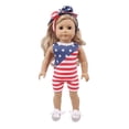 thumbnail image 4 of AmaMary 18 inch Doll Clothes 3-Pack Outfits USA Flag Starry Sky Striped for Girls, 4 of 6
