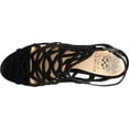 thumbnail image 6 of Womens Vince Camuto Prisintha Caged Dress Sandals - Black Suede, 6 of 7