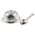 thumbnail image 4 of 999 Pure Silver Hallmarked 2.5 inch SMALL Bowl & Spoon for Kids - 2.5-inch Set#01, 4 of 9