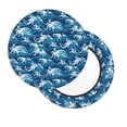 thumbnail image 2 of Disketp Sea Water Wave Funda Redonda para Taburete, Funda de Cojín para Silla de Bar Suave y Elástica-14 inch, 2 of 7