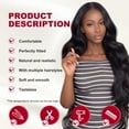 thumbnail image 3 of DOPI Body Wave Frontal Wig 13x4 Lace Front Wigs for Women Human Hair 180% Density Hair Natural, 3 of 8